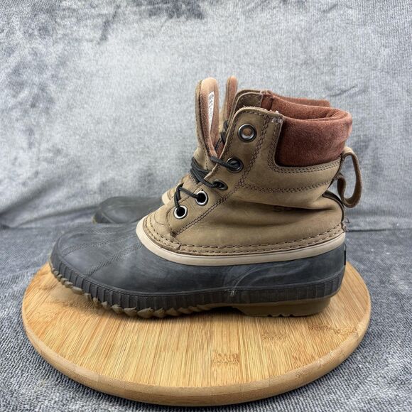 Sorel Boots Mens Size 9 Brown Leather Waterproof Insulated Snow NM1704-259 main image 9